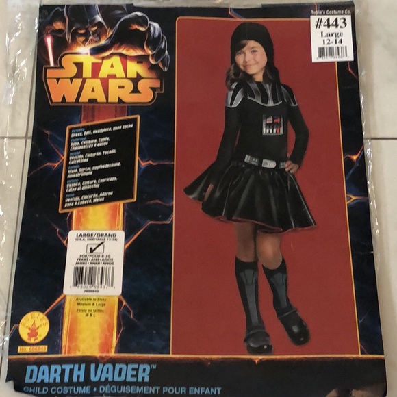 darth me Vader Halloween costume 12-14 large kids